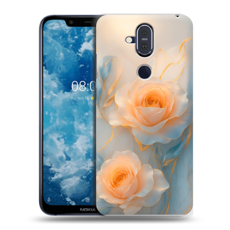 Пластиковый чехол на Nokia 8.1 с принтом Женский Пластиковый чехол на Nokia 8.1 с принтом Женский