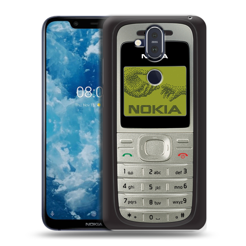 Пластиковый чехол на Nokia 8.1 с принтом Ретро Нокия Пластиковый чехол на Nokia 8.1 с принтом Ретро Нокия