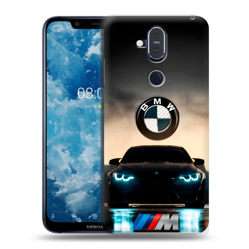 Пластиковый чехол на Nokia 8.1 с принтом БМВ BMW Пластиковый чехол на Nokia 8.1 с принтом БМВ BMW