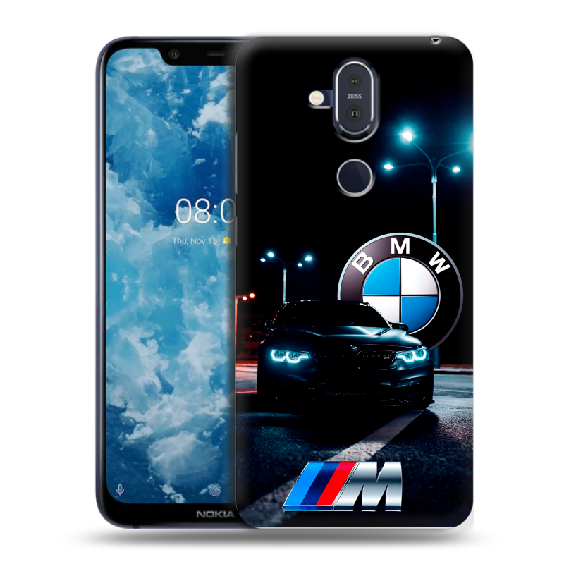 Пластиковый чехол на Nokia 8.1 с принтом БМВ BMW Пластиковый чехол на Nokia 8.1 с принтом БМВ BMW