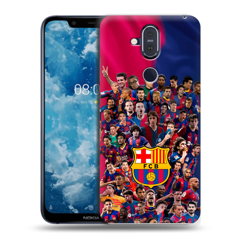Пластиковый чехол на Nokia 8.1 с принтом Барселона Barcelona Пластиковый чехол на Nokia 8.1 с принтом Барселона Barcelona