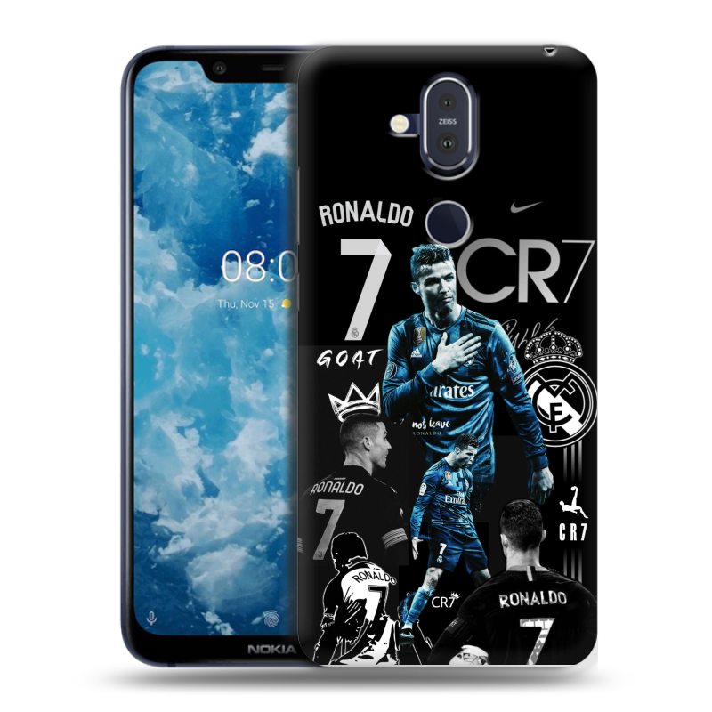 Пластиковый чехол на Nokia 8.1 с принтом Реал Роналдо Пластиковый чехол на Nokia 8.1 с принтом Реал Роналдо