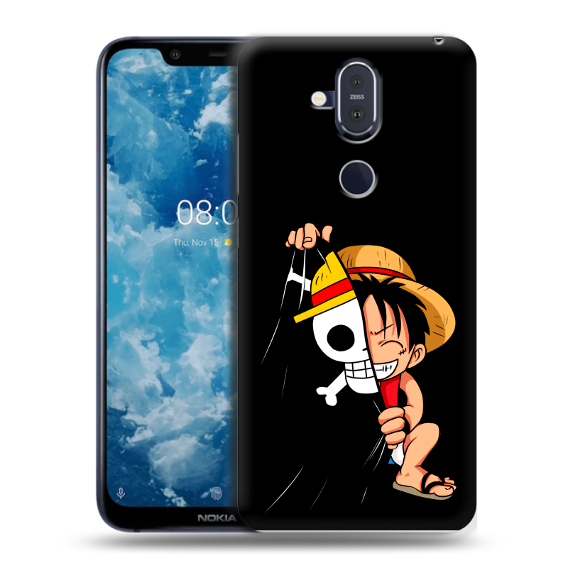 Пластиковый чехол на Nokia 8.1 с принтом One Piece Ван Пис Пластиковый чехол на Nokia 8.1 с принтом One Piece Ван Пис