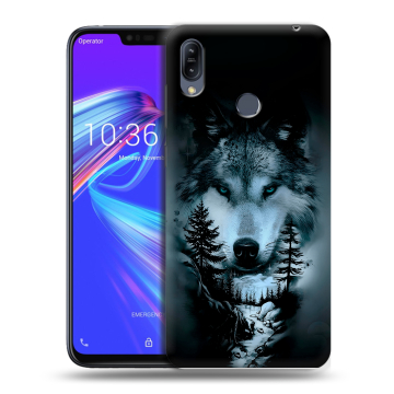 Силиконовый противоударный чехол на ASUS ZenFone Max M2 с принтом Лесной волк Силиконовый противоударный чехол на ASUS ZenFone Max M2 с принтом Лесной волк