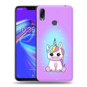 Силиконовый противоударный чехол на ASUS ZenFone Max M2 с принтом Единорог Силиконовый противоударный чехол на ASUS ZenFone Max M2 с принтом Единорог