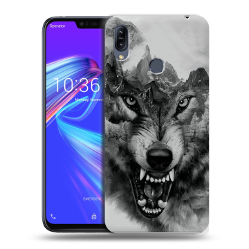 Силиконовый противоударный чехол на ASUS ZenFone Max M2 с принтом Волк Силиконовый противоударный чехол на ASUS ZenFone Max M2 с принтом Волк