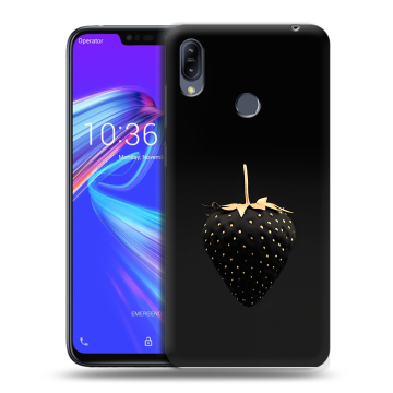 Силиконовый противоударный чехол на ASUS ZenFone Max M2 с принтом Черная клубника Силиконовый противоударный чехол на ASUS ZenFone Max M2 с принтом Черная клубника