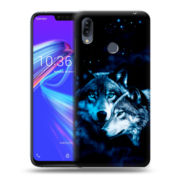 Силиконовый противоударный чехол на ASUS ZenFone Max M2 с принтом Волки Силиконовый противоударный чехол на ASUS ZenFone Max M2 с принтом Волки