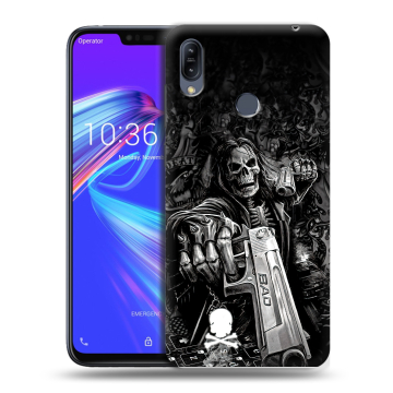Силиконовый противоударный чехол на ASUS ZenFone Max M2 с принтом Скелет Силиконовый противоударный чехол на ASUS ZenFone Max M2 с принтом Скелет