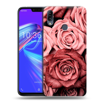 Силиконовый противоударный чехол на ASUS ZenFone Max M2 с принтом Цветы розы Силиконовый противоударный чехол на ASUS ZenFone Max M2 с принтом Цветы розы