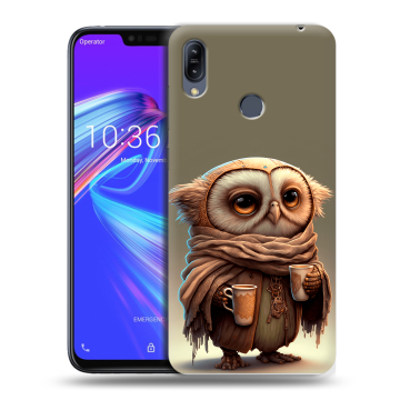 Силиконовый противоударный чехол на ASUS ZenFone Max M2 с принтом Сова Силиконовый противоударный чехол на ASUS ZenFone Max M2 с принтом Сова