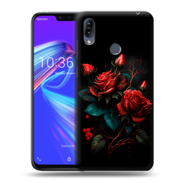 Силиконовый противоударный чехол на ASUS ZenFone Max M2 с принтом Розы красные Силиконовый противоударный чехол на ASUS ZenFone Max M2 с принтом Розы красные