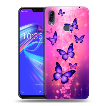 Силиконовый противоударный чехол на ASUS ZenFone Max M2 с принтом Бабочки