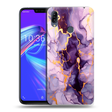 Силиконовый противоударный чехол на ASUS ZenFone Max M2 с принтом Мрамор