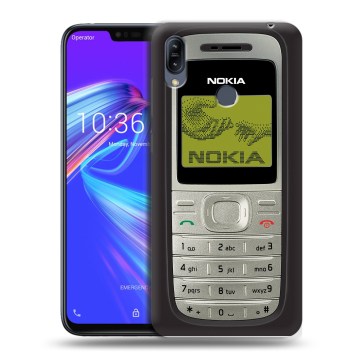 Силиконовый противоударный чехол на ASUS ZenFone Max M2 с принтом Ретро Нокия