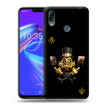 Силиконовый противоударный чехол на ASUS ZenFone Max M2 с принтом Золотой скрудж макдак
