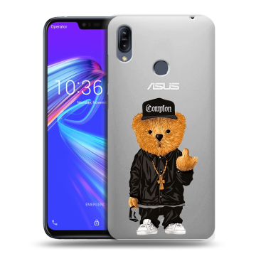 Силиконовый противоударный чехол на ASUS ZenFone Max M2 с принтом Плюшевый медведь