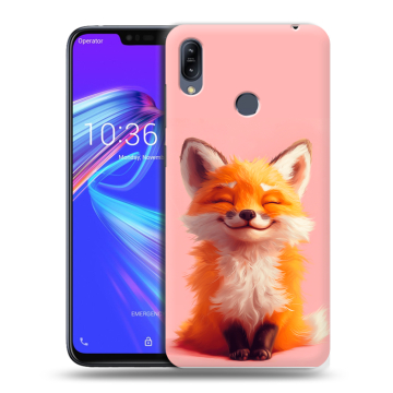 Силиконовый противоударный чехол на ASUS ZenFone Max M2 с принтом милая лиса