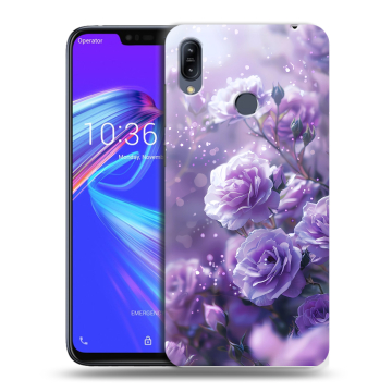 Силиконовый противоударный чехол на ASUS ZenFone Max M2 с принтом Розы цветы Силиконовый противоударный чехол на ASUS ZenFone Max M2 с принтом Розы цветы