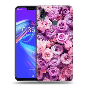 Силиконовый противоударный чехол на ASUS ZenFone Max M2 с принтом лавандовые розы Силиконовый противоударный чехол на ASUS ZenFone Max M2 с принтом лавандовые розы