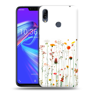 Силиконовый противоударный чехол на ASUS ZenFone Max M2 с принтом цветы