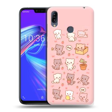 Силиконовый противоударный чехол на ASUS ZenFone Max M2 с принтом Hello Kitty Хелоу Кити