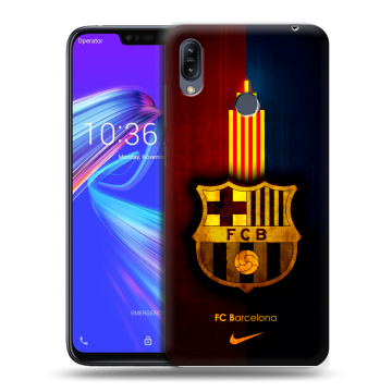 Силиконовый противоударный чехол на ASUS ZenFone Max M2 с принтом Барселона Barcelona