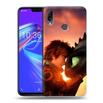 Силиконовый противоударный чехол на ASUS ZenFone Max M2 с принтом Как приручить дракона
