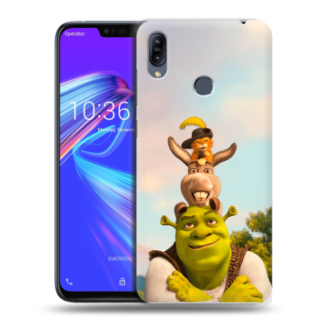 Силиконовый противоударный чехол на ASUS ZenFone Max M2 с принтом Шрек Shrek