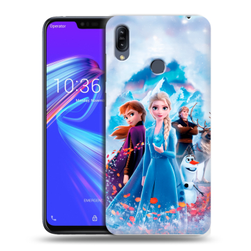 Силиконовый противоударный чехол на ASUS ZenFone Max M2 с принтом Холодное сердце Frozen Силиконовый противоударный чехол на ASUS ZenFone Max M2 с принтом Холодное сердце Frozen