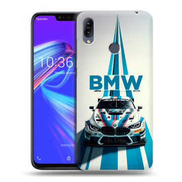 Силиконовый противоударный чехол на ASUS ZenFone Max M2 с принтом БМВ BMW