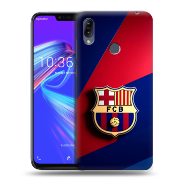 Силиконовый противоударный чехол на ASUS ZenFone Max M2 с принтом Барселона Barcelona