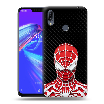 Силиконовый противоударный чехол на ASUS ZenFone Max M2 с принтом человек паук spiderman