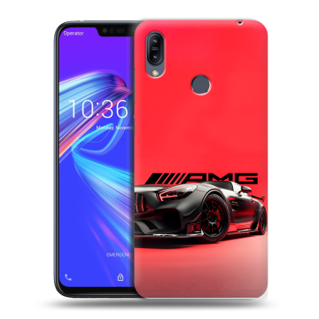 Силиконовый противоударный чехол на ASUS ZenFone Max M2 с принтом Мерседес Mercedes AMG
