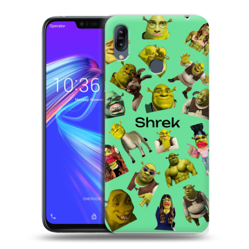 Силиконовый противоударный чехол на ASUS ZenFone Max M2 с принтом Шрек Shrek