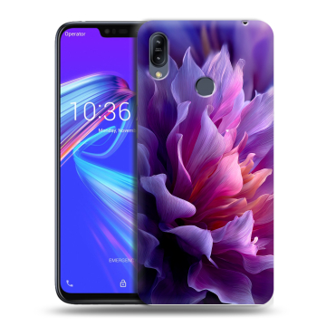 Силиконовый противоударный чехол на ASUS ZenFone Max M2 с принтом женский цветы Силиконовый противоударный чехол на ASUS ZenFone Max M2 с принтом женский цветы