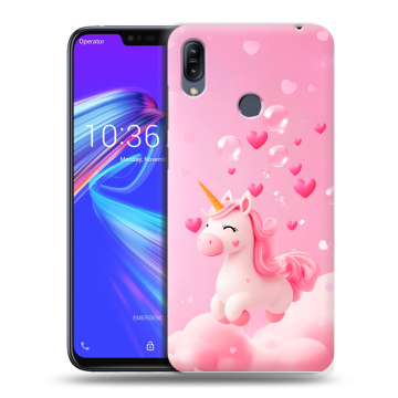 Силиконовый противоударный чехол на ASUS ZenFone Max M2 с принтом Единорог Силиконовый противоударный чехол на ASUS ZenFone Max M2 с принтом Единорог