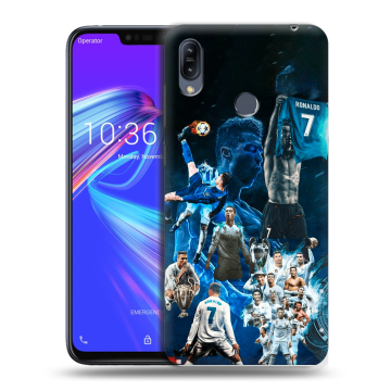 Силиконовый противоударный чехол на ASUS ZenFone Max M2 с принтом Реал Роналдо Силиконовый противоударный чехол на ASUS ZenFone Max M2 с принтом Реал Роналдо