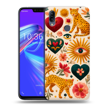 Силиконовый противоударный чехол на ASUS ZenFone Max M2 с принтом Модный принт