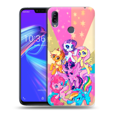 Силиконовый противоударный чехол на ASUS ZenFone Max M2 с принтом My little pony Дружба чудо Силиконовый противоударный чехол на ASUS ZenFone Max M2 с принтом My little pony Дружба чудо
