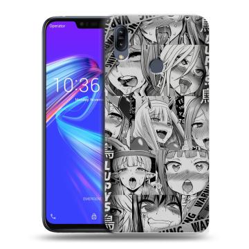 Силиконовый противоударный чехол на ASUS ZenFone Max M2 с принтом Ahegao Ахегао Аниме Силиконовый противоударный чехол на ASUS ZenFone Max M2 с принтом Ahegao Ахегао Аниме