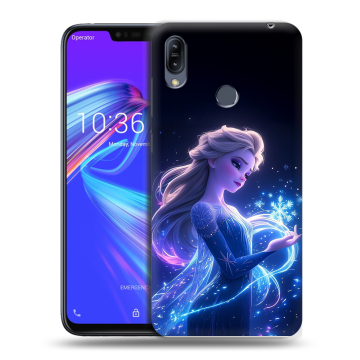 Силиконовый противоударный чехол на ASUS ZenFone Max M2 с принтом Холодное сердце Frozen