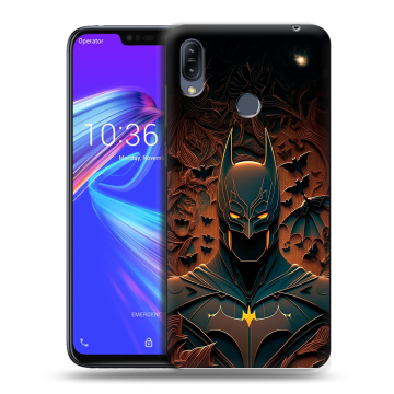 Силиконовый противоударный чехол на ASUS ZenFone Max M2 с принтом Batman Бэтмен Силиконовый противоударный чехол на ASUS ZenFone Max M2 с принтом Batman Бэтмен
