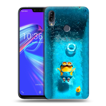 Силиконовый противоударный чехол на ASUS ZenFone Max M2 с принтом Миньоны Силиконовый противоударный чехол на ASUS ZenFone Max M2 с принтом Миньоны