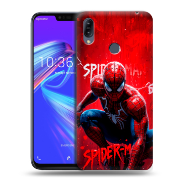 Силиконовый противоударный чехол на ASUS ZenFone Max M2 с принтом Spiderman Человек паук Силиконовый противоударный чехол на ASUS ZenFone Max M2 с принтом Spiderman Человек паук