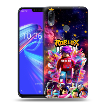 Силиконовый противоударный чехол на ASUS ZenFone Max M2 с принтом Roblox Роблокс Силиконовый противоударный чехол на ASUS ZenFone Max M2 с принтом Roblox Роблокс