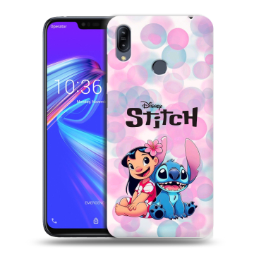 Силиконовый противоударный чехол на ASUS ZenFone Max M2 с принтом Лило и Стич Силиконовый противоударный чехол на ASUS ZenFone Max M2 с принтом Лило и Стич