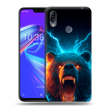 Силиконовый противоударный чехол на ASUS ZenFone Max M2 с принтом Медведь Силиконовый противоударный чехол на ASUS ZenFone Max M2 с принтом Медведь
