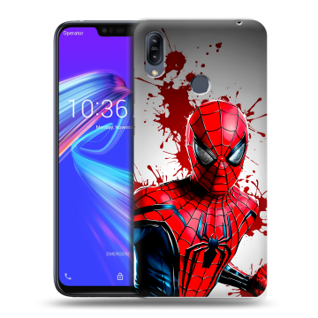 Силиконовый противоударный чехол на ASUS ZenFone Max M2 с принтом Spiderman Человек паук