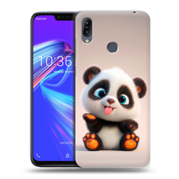 Силиконовый противоударный чехол на ASUS ZenFone Max M2 с принтом милая панда